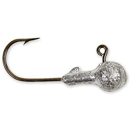 Got-Cha Round Jig Head, 18 Oz, Sz 1 Hook, Unpainted, 10Pack, 10PK HJH18-U